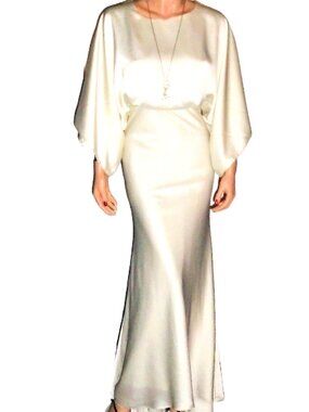 Asos Bridal Ivory Art Deco Maxi Dress with Train 0